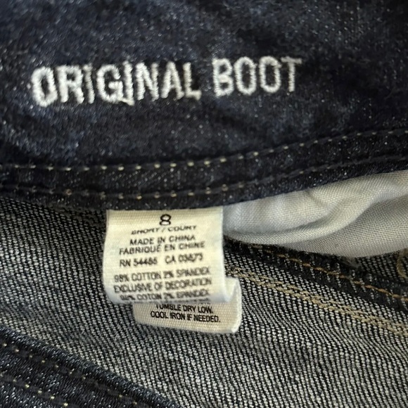 American Eagle Size 8 Original Straight Boot Blue Jeans - Picture 3 of 3